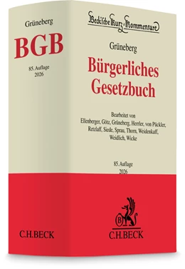 Abbildung von Grüneberg | Bürgerliches Gesetzbuch: BGB | 85. Auflage | 2026 | Band 7 | beck-shop.de
